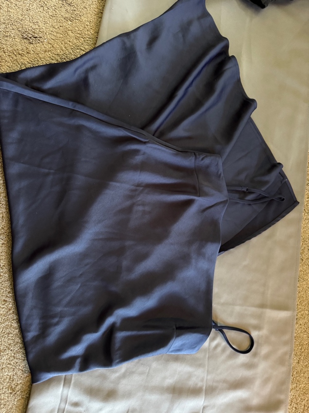 a new day Navy Blue Satin Slip Dress